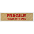 Stock Imprinted Reinforced Gummed Tape 3" x 375' (Fragile Handle With Care)